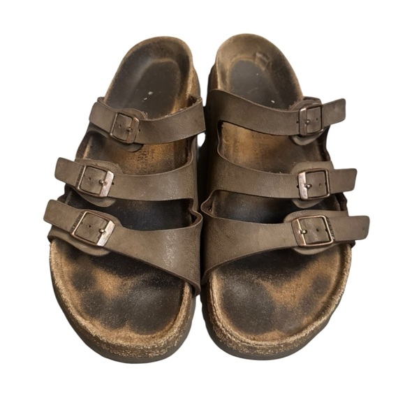 BIRKENSTOCK FLORIDA 3 Strap Sandal
Size 41 U.S. Women's 10 Men's 8 Brown Leather - Picture 5 of 17